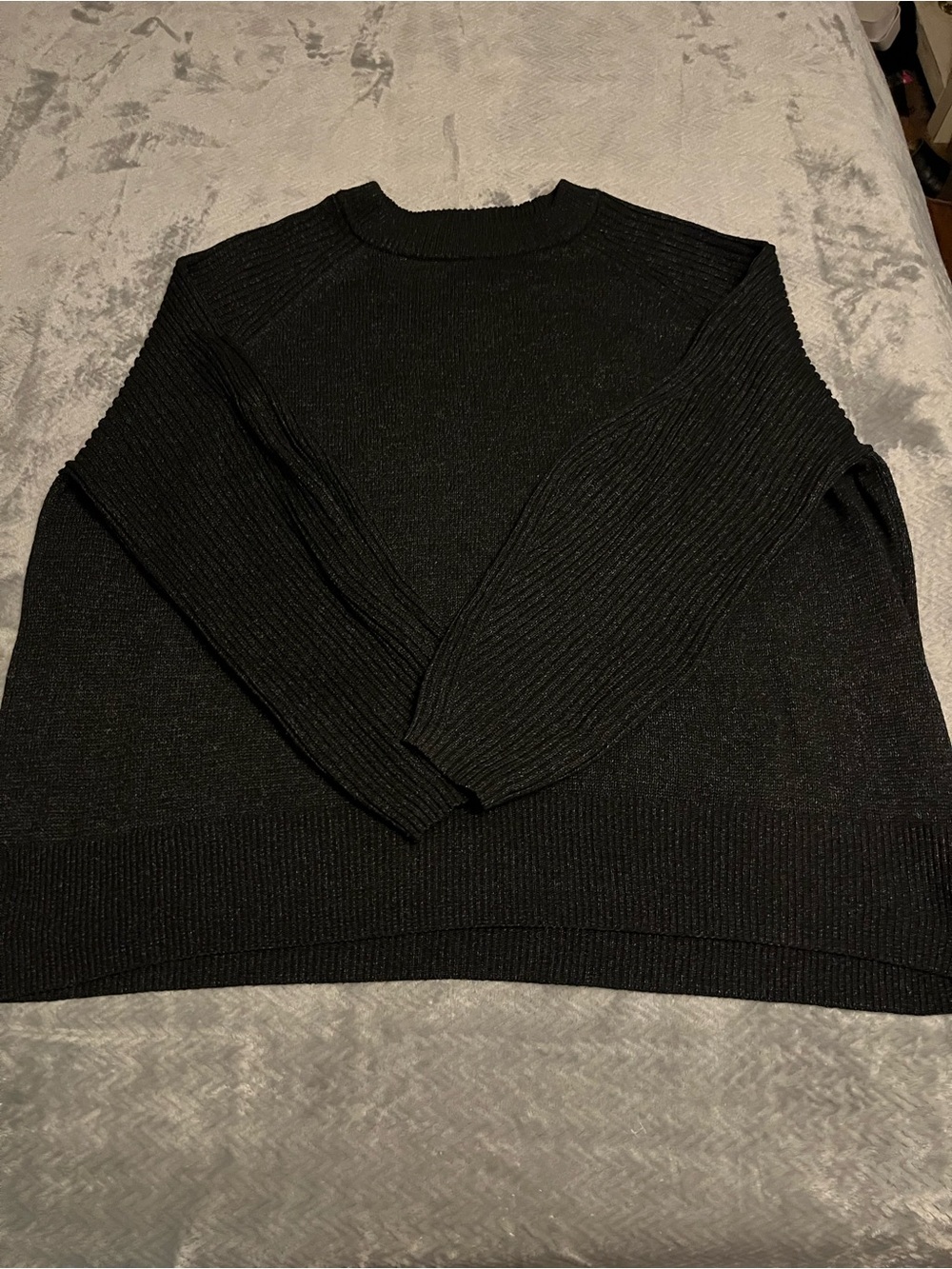 Ava & Viv Black Crew Neck Sweater
